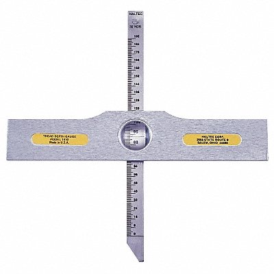 HALTEC N1410 Tread Depth Gauge Aluminum 7 in L