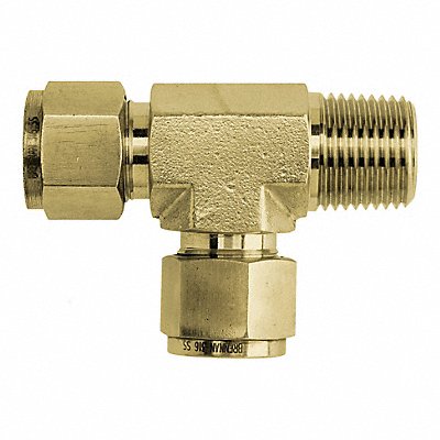 BRENNAN INDUSTRIES N2605060406B Brass Male Run Tee