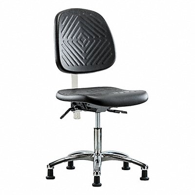 GRAINGER BRNCRPDHCHMBCRT1A0RGBLK Poly CR Chair Low Md Bk T Stat Blk