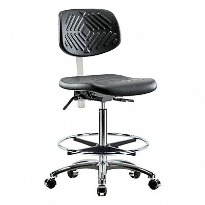 GRAINGER BRNCRPHBCHCRT1A0CFCCBLK Poly CR Chair High Tilt FR Cast Blk