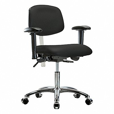 GRAINGER BRNCRVDHCHCRT0A1CC8540 Vinyl CR Chair Low AA Cast Blk