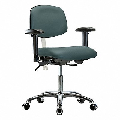 GRAINGER BRNCRVDHCHCRT0A1CC8546 Vinyl CR Chair Low AA Cast Blue