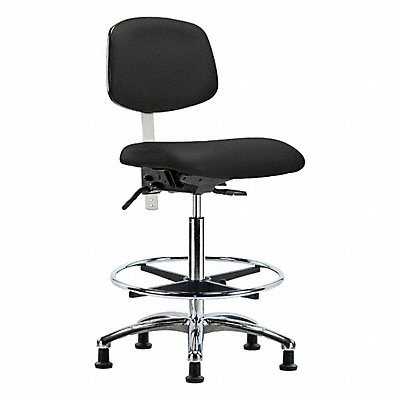 GRAINGER BRNCRVHBCHCRT1A0CFRG8540 Vinyl CR Chair Hi Tilt FR Stat Blk