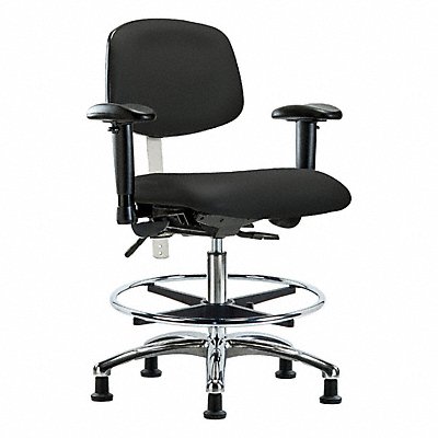 GRAINGER BRNCRVMBCHCRT1A1CFRG8540 Vin CR Chair Med T AA FR Stat Blk