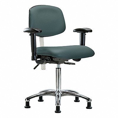 GRAINGER BRNCRVMBCHCRT1A1NFRG8546 Vinyl CR Chair Med T AA Stat Blue