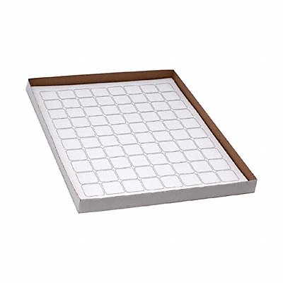 GRAINGER GRAINGC100 Cyro Label White Polypropylene PK20