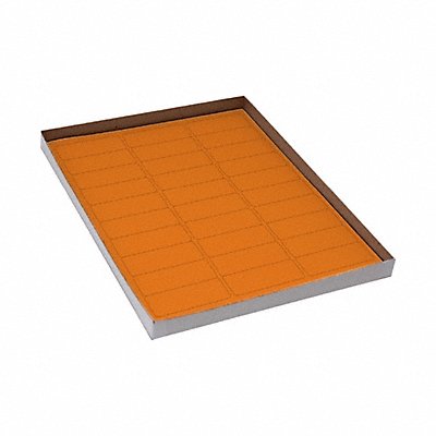 GRAINGER GRAINGC113 Cyro Label Orange Polypropylene PK20