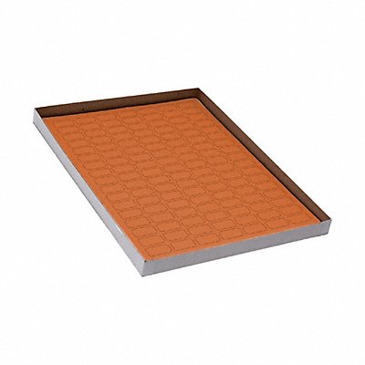 GRAINGER GRAINGC119 Cyro Label Orange Polypropylene PK20