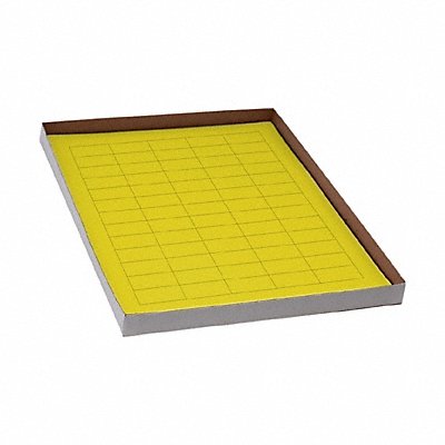 GRAINGER GRAINGC126 Cyro Label Yellow Polypropylene PK20