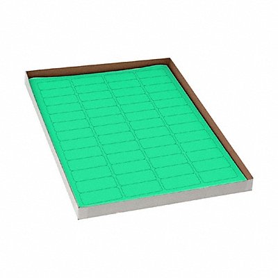 GRAINGER GRAINGC129 Cyro Label Green Polypropylene PK20
