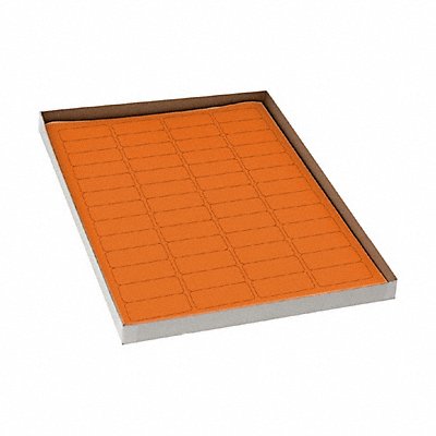 GRAINGER GRAINGC130 Cyro Label Orange Polypropylene PK20