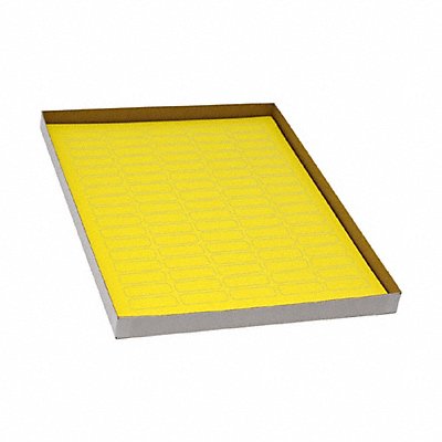 GRAINGER GRAINGC62 Cyro Label Yellow Polypropylene PK20