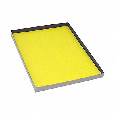 GRAINGER GRAINGC69 Cyro Label Yellow Polypropylene PK20