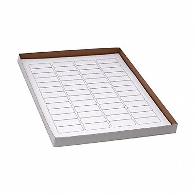 GRAINGER GRAINGC78 Cyro Label White Polypropylene PK20