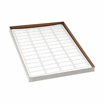 GRAINGER GRAINGC79 Cyro Label White Polypropylene PK20