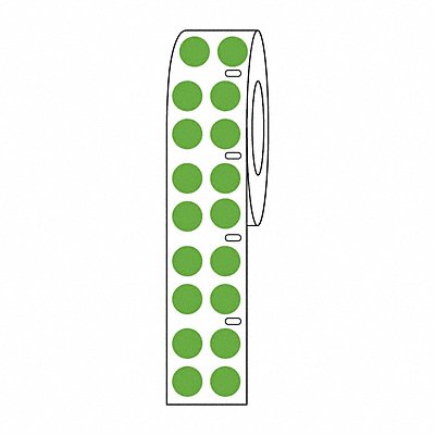GRAINGER GRAINGDTC21 Cryogenic Label Green Polypropylene