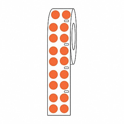 GRAINGER GRAINGDTC22 Cryogenic Label Orange Polypropylene