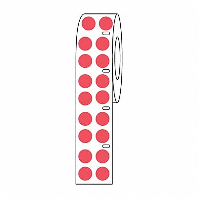 GRAINGER GRAINGDTC23 Cryogenic Label Red Polypropylene