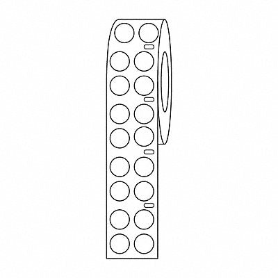 GRAINGER GRAINGDTC25 Cryogenic Label White Polypropylene