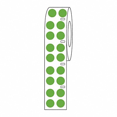 GRAINGER GRAINGDTC28 Cryogenic Label Green Polypropylene