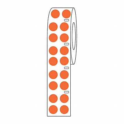 GRAINGER GRAINGDTC29 Cryogenic Label Orange Polypropylene
