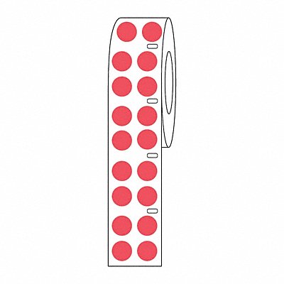 GRAINGER GRAINGDTC30 Cryogenic Label Red Polypropylene
