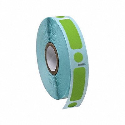 GRAINGER GRAINGDTC35 Cryogenic Label Green Polypropylene