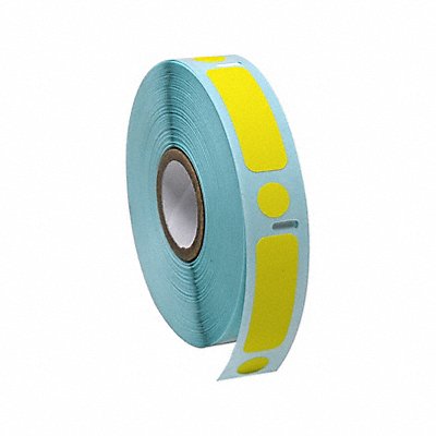 GRAINGER GRAINGDTC38 Cryogenic Label Yellow Polypropylene