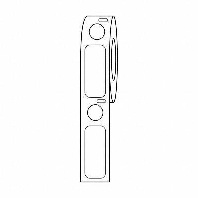 GRAINGER GRAINGDTC39 Cryogenic Label White Polypropylene