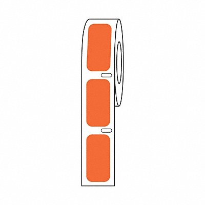 GRAINGER GRAINGDTC4 Cryogenic Label Orange Polypropylene