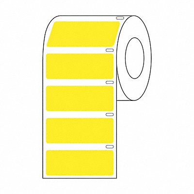 GRAINGER GRAINGDTC56 Cryogenic Label Yellow Polypropylene