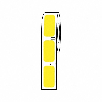 GRAINGER GRAINGDTC6 Cryogenic Label Yellow Polypropylene
