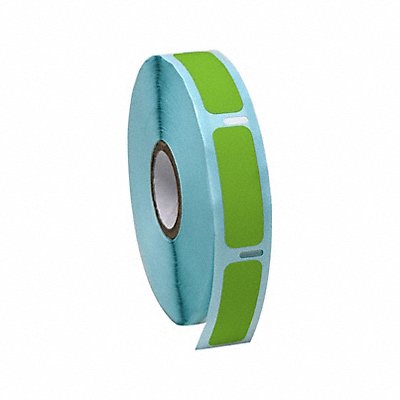 GRAINGER GRAINGDTC9 Cryogenic Label Green Polypropylene