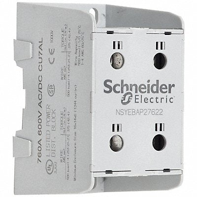 SQUARE D NSYEBAP27622 Power Distribution Block Al/Cu 600V AC/DC
