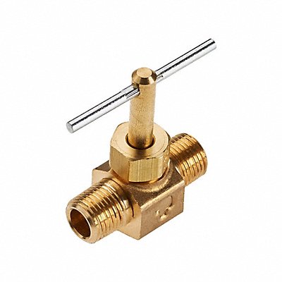 PARKER NV107P4 Needle Valve 1/4 in Male Pipe Male Pipe