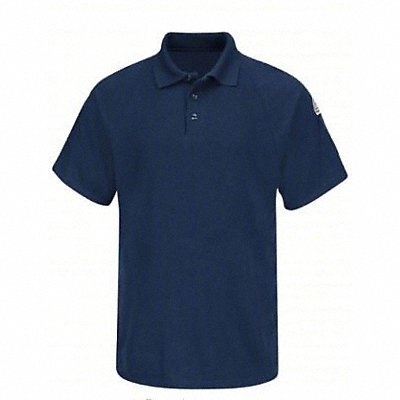 BULWARK SMP8NVSSL FR Short Sleeve Polo L Navy