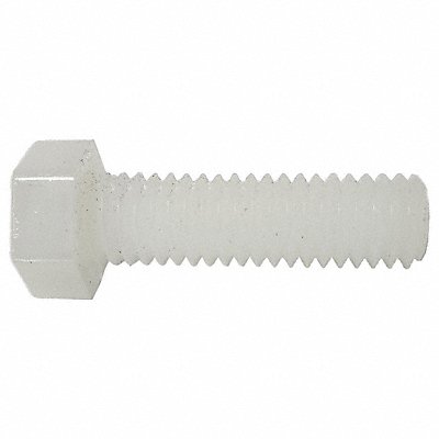 TEI FASTNERS NY1420114HHUF01 Hex Head Cap Screw Nylon Plain 1/4 PK10