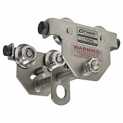 OZ LIFTING PRODUCTS OZSS05PBT Stainless Steel Push Beam Trolley