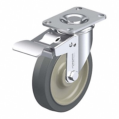 GRAINGER P12SUP050B12TB Plate Caster Swivel Polyurethane 6 3/16 H