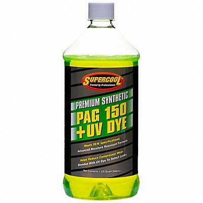 SUPERCOOL P15032D A/C Comp Lube UV Dye 32 Oz Flsh Pnt 455F