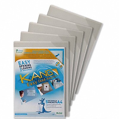TARIFOLD P194694 Sign Holder Clear Magnetic PK5