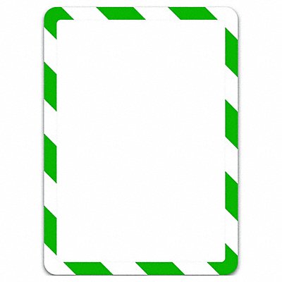 TARIFOLD P194945 Sign Holder Green/White Magnetic PK2