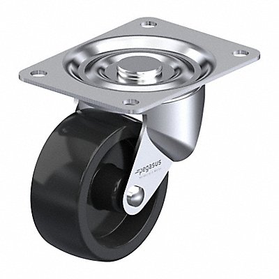 GRAINGER P2SPB030GP Plate Caster Swivel 3 13/16 H