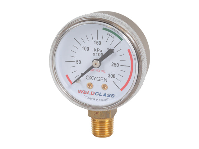 Weldclass P4-HPOXG Regulator Gauge Oxygen High / Bottle Pressure 0-30,000Kpa