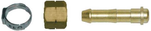 Weldclass P4-LHHCK10 Fitting Nut + Tail + Clamp Kit Suit 10mm ID Hose LH (Acetylene, LPG)