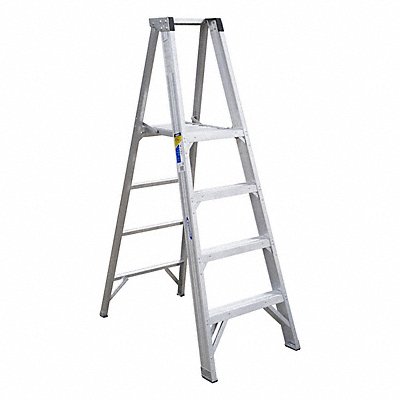 WERNER P404 Platform Stepladder 4 ft Aluminum 375 lb