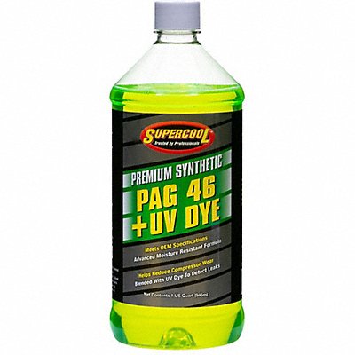 SUPERCOOL P4632D A/C Comp Lube UV Dye 32 Oz Flsh Pnt 442F