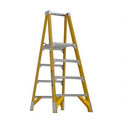 WERNER P7404 Platform Stepladder 4 ft FGL 375 lb.