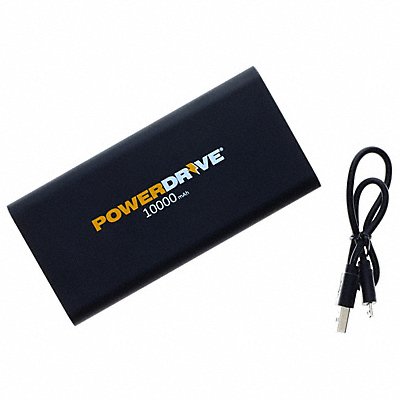 POWERDRIVE PDPB10000 Rechargeable Power Bank Black 3.7 V DC