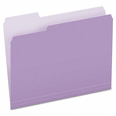 GRAINGER PFX15213LAV Letter File Folders Lavender PK100